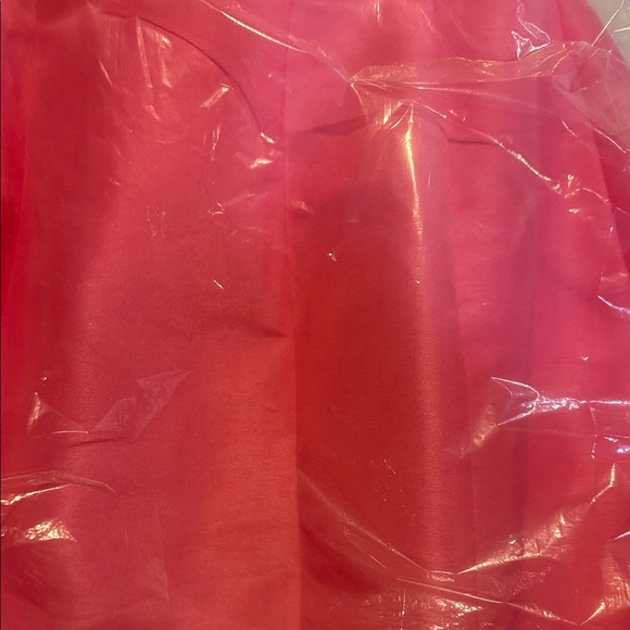 Mac Duggal Strapless Dress in Bright Pink with Statement Bow - Picture 7 of 9